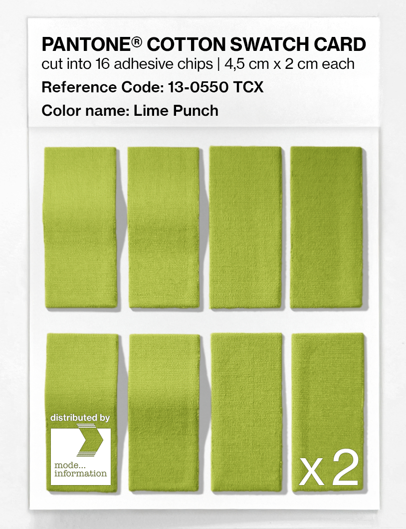 Artikelbild 5 des Artikels “PANTONE® COTTON SWATCH CARD 13-0550 TCX Lime Punch “