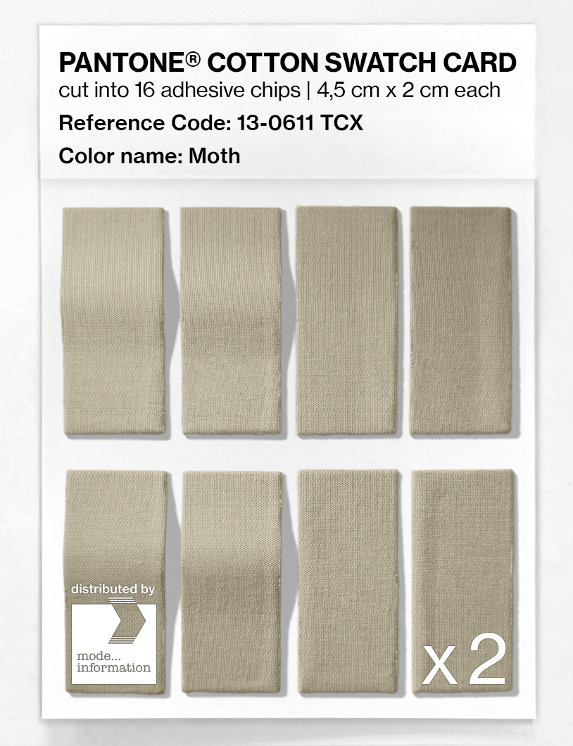 Artikelbild 5 des Artikels “PANTONE® COTTON SWATCH CARD 13-0611 TCX Moth “