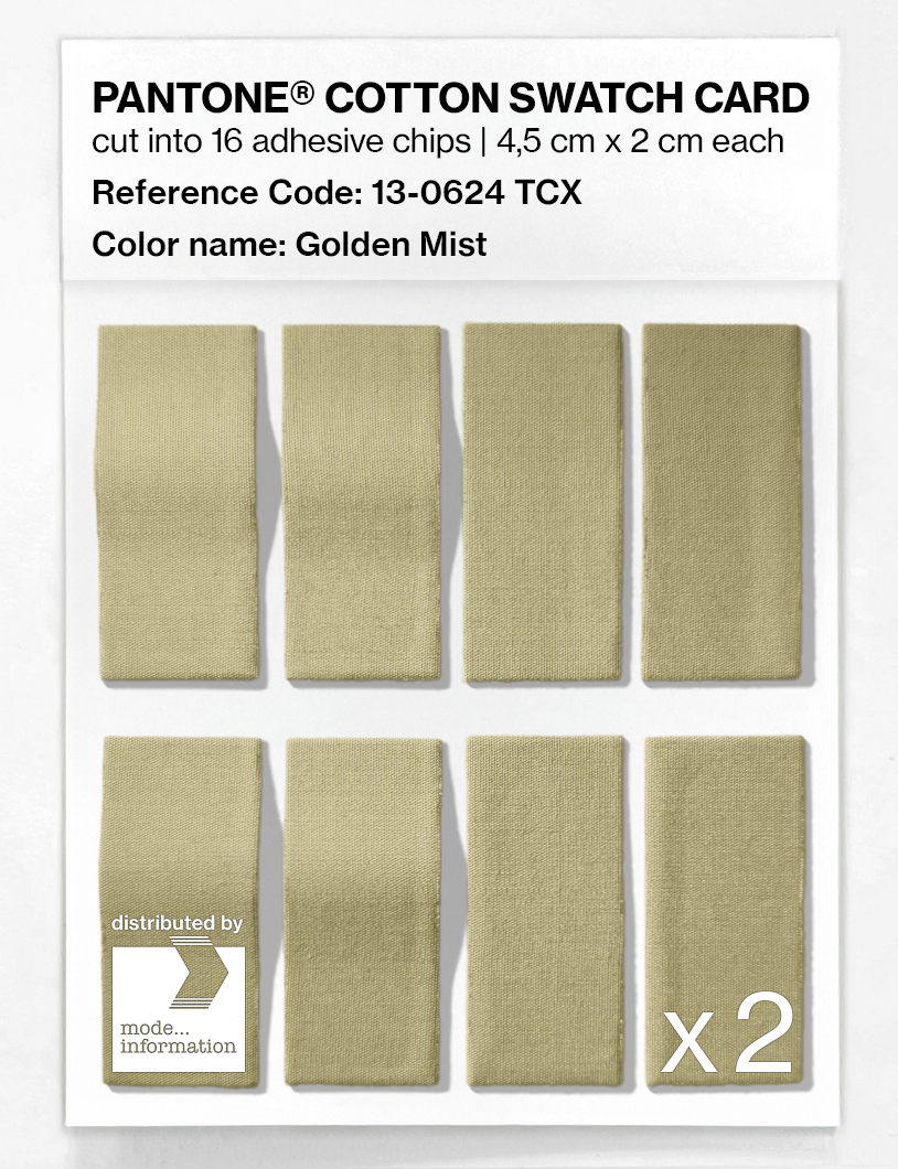 Artikelbild 5 des Artikels “PANTONE® COTTON SWATCH CARD 13-0624 TCX Golden Mist “