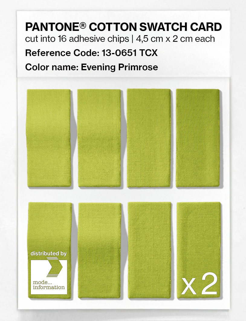 Artikelbild 5 des Artikels “PANTONE® COTTON SWATCH CARD 13-0651 TCX Evening Primrose “