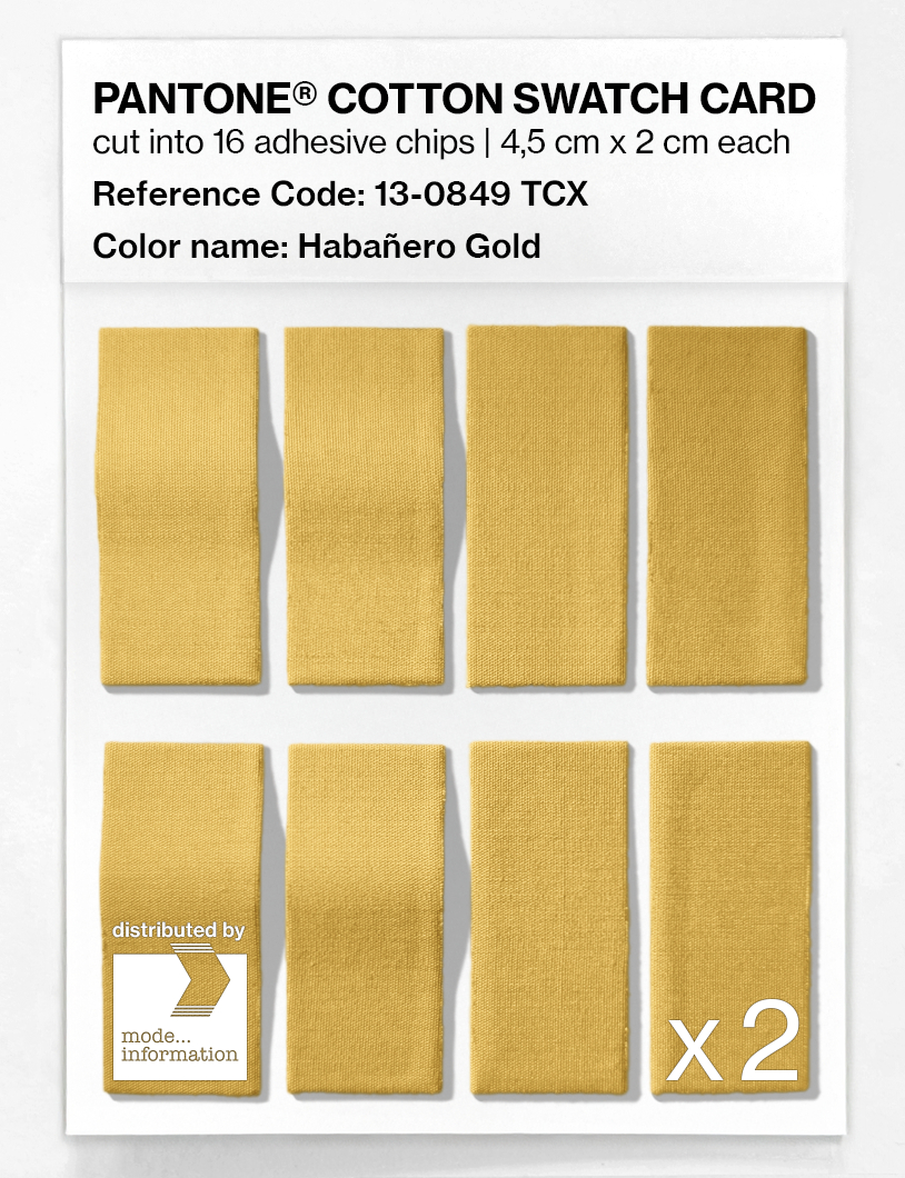 Artikelbild 5 des Artikels “PANTONE® COTTON SWATCH CARD 13-0849 TCX Habañero Gold “