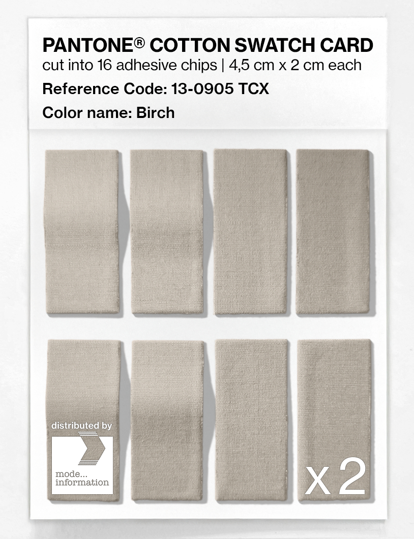 Artikelbild 5 des Artikels “PANTONE® COTTON SWATCH CARD 13-0905 TCX Birch “