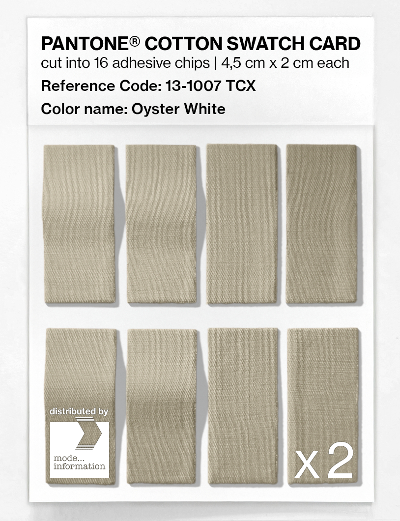Artikelbild 5 des Artikels “PANTONE® COTTON SWATCH CARD 13-1007 TCX Oyster White “