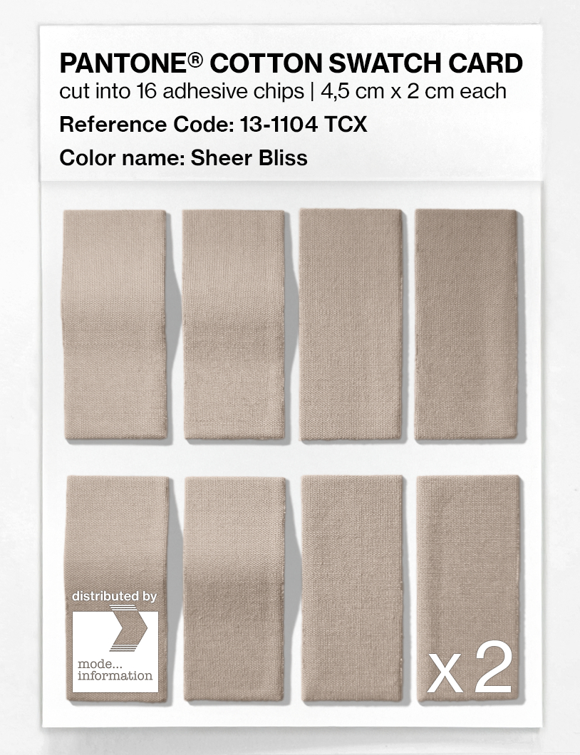 Artikelbild 5 des Artikels “PANTONE® COTTON SWATCH CARD 13-1104 TCX Sheer Bliss “
