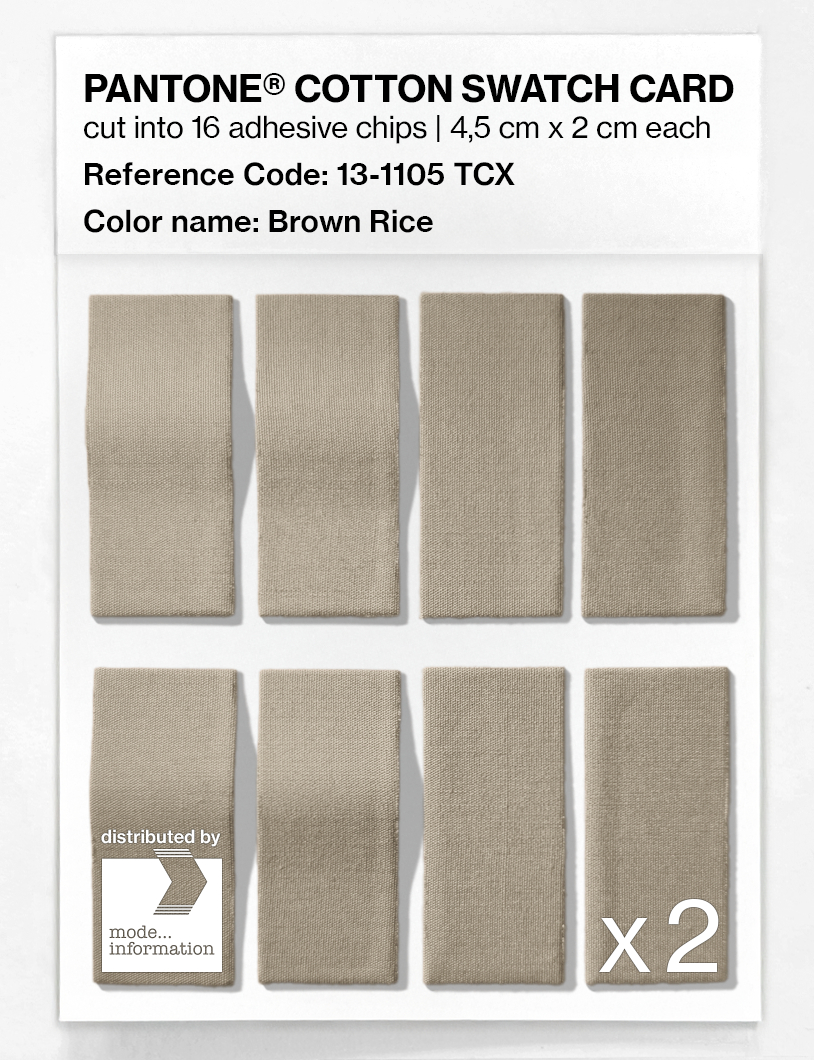 Artikelbild 5 des Artikels “PANTONE® COTTON SWATCH CARD 13-1105 TCX Brown Rice “