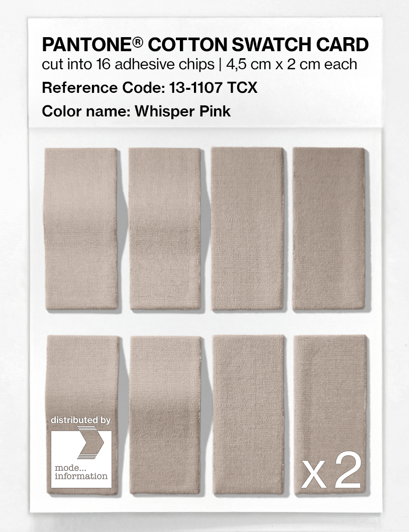 Artikelbild 5 des Artikels “PANTONE® COTTON SWATCH CARD 13-1107 TCX Whisper Pink “