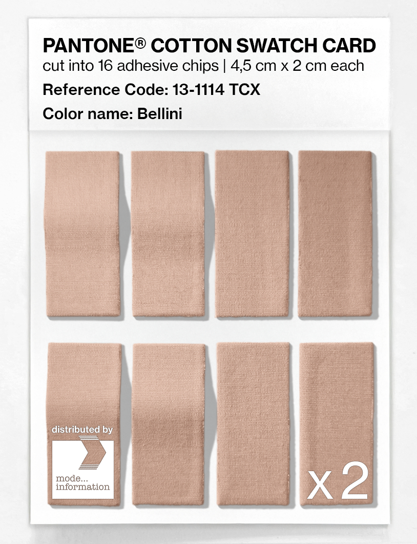 Product image 5 of the product “PANTONE® COTTON SWATCH CARD 13-1114 TCX Bellini ”