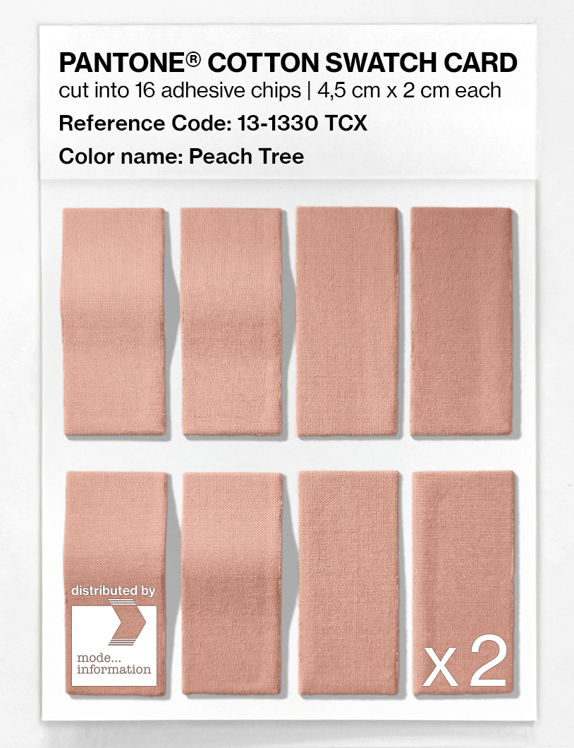 Artikelbild 5 des Artikels “PANTONE® COTTON SWATCH CARD 13-1330 TCX Peach Tree “