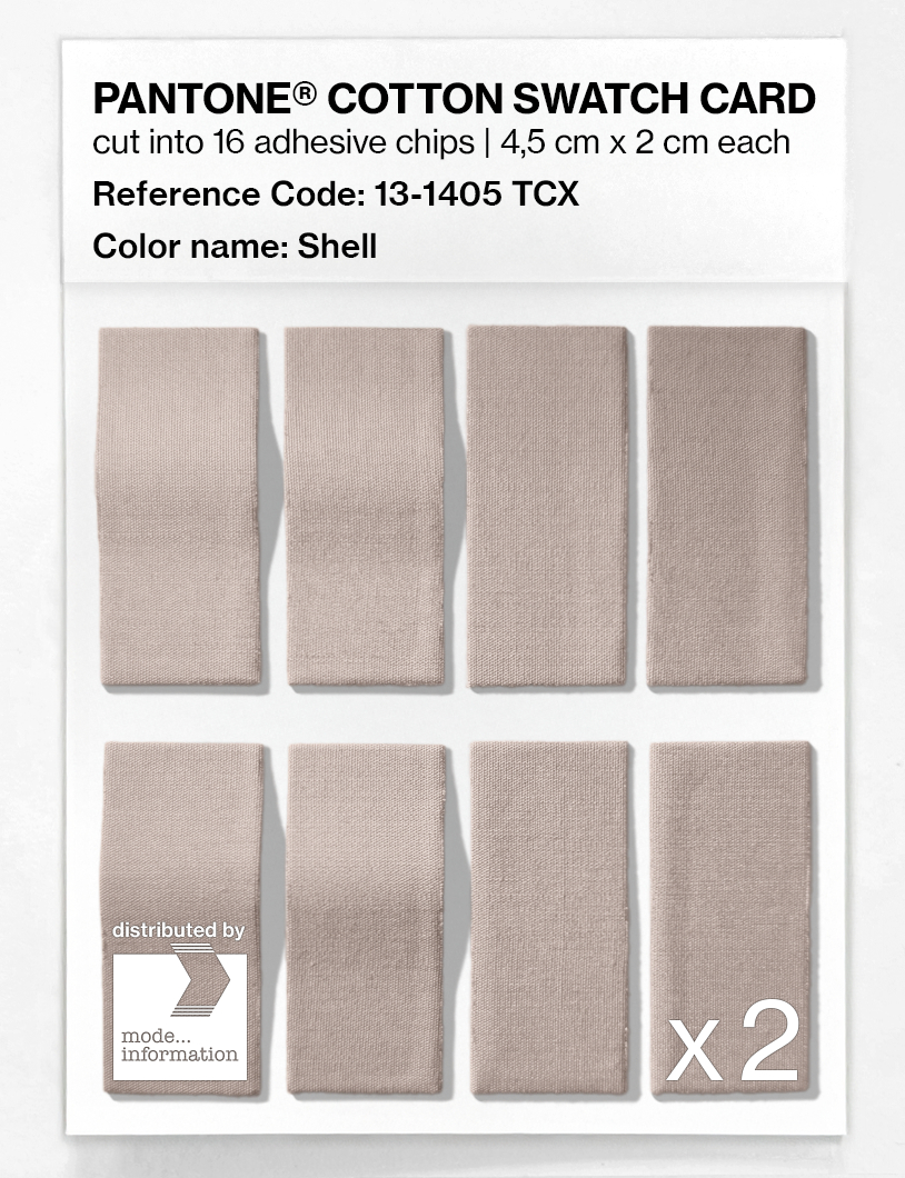 Product image 5 of the product “PANTONE® COTTON SWATCH CARD 13-1405 TCX Shell ”