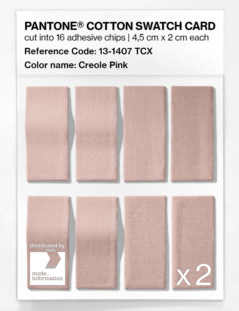 Product image 5 of the product “PANTONE® COTTON SWATCH CARD 13-1407 TCX Creole Pink ”