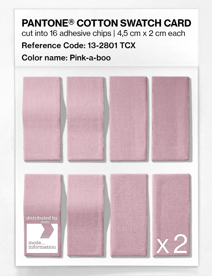 Artikelbild 5 des Artikels “PANTONE® COTTON SWATCH CARD 13-2801 TCX Pink-a-boo “