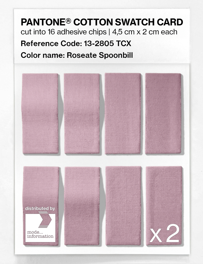 Artikelbild 5 des Artikels “PANTONE® COTTON SWATCH CARD 13-2805 TCX Roseate Spoonbill “