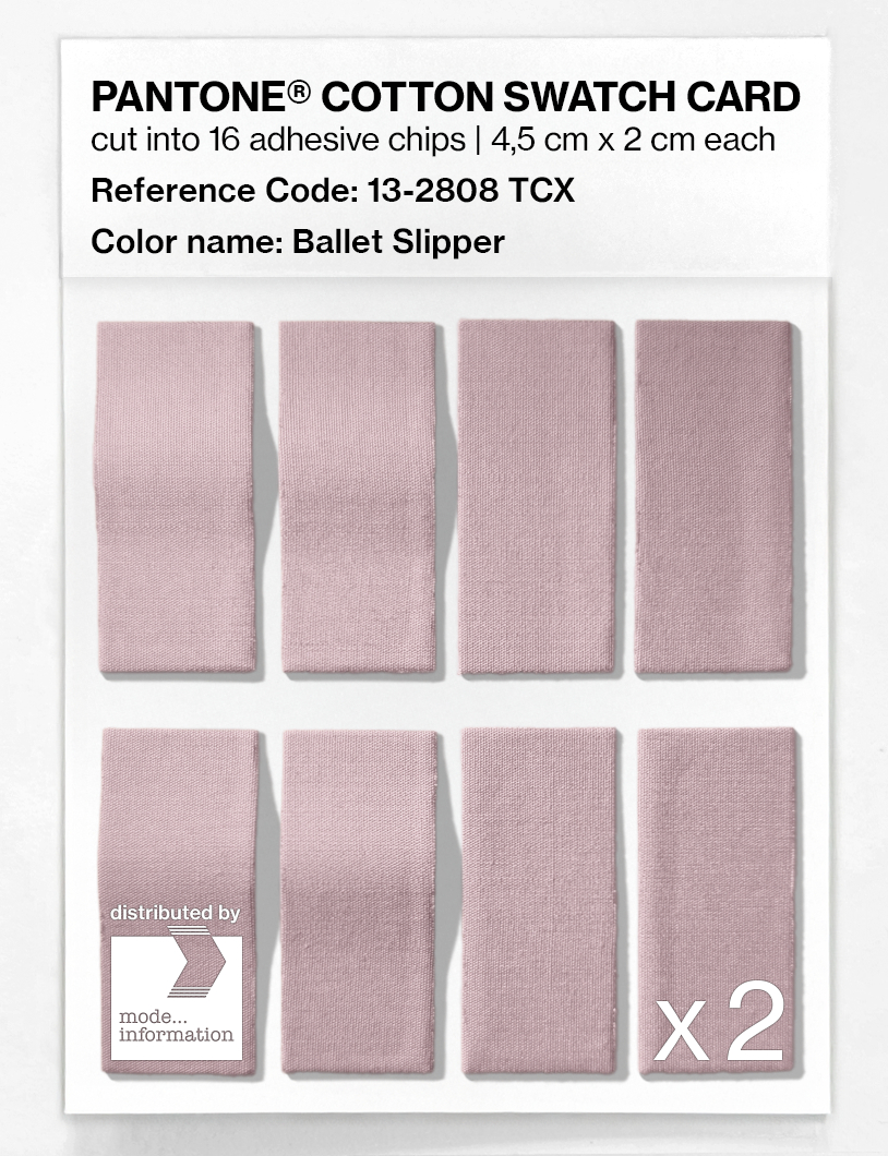 Product image 5 of the product “PANTONE® COTTON SWATCH CARD 13-2808 TCX Ballet Slipper ”