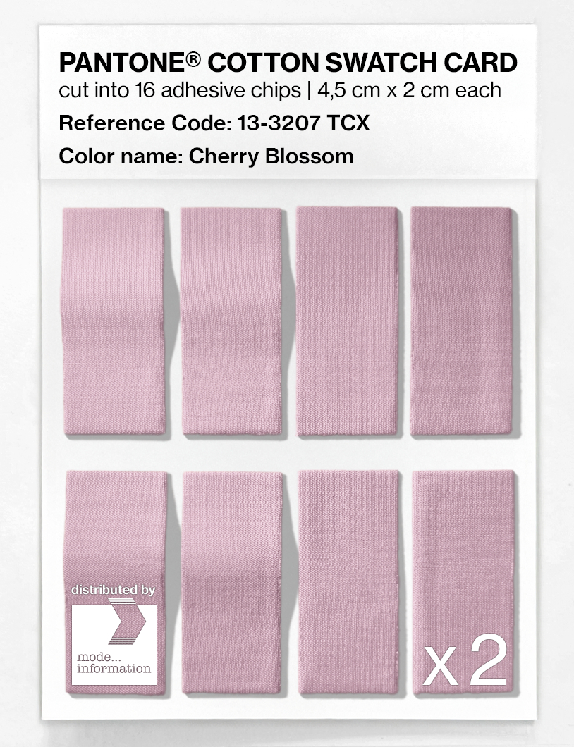 Artikelbild 5 des Artikels “PANTONE® COTTON SWATCH CARD 13-3207 TCX Cherry Blossom “
