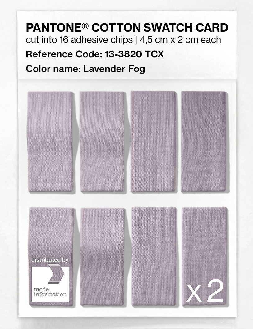 Artikelbild 5 des Artikels “PANTONE® COTTON SWATCH CARD 13-3820 TCX Lavender Fog “