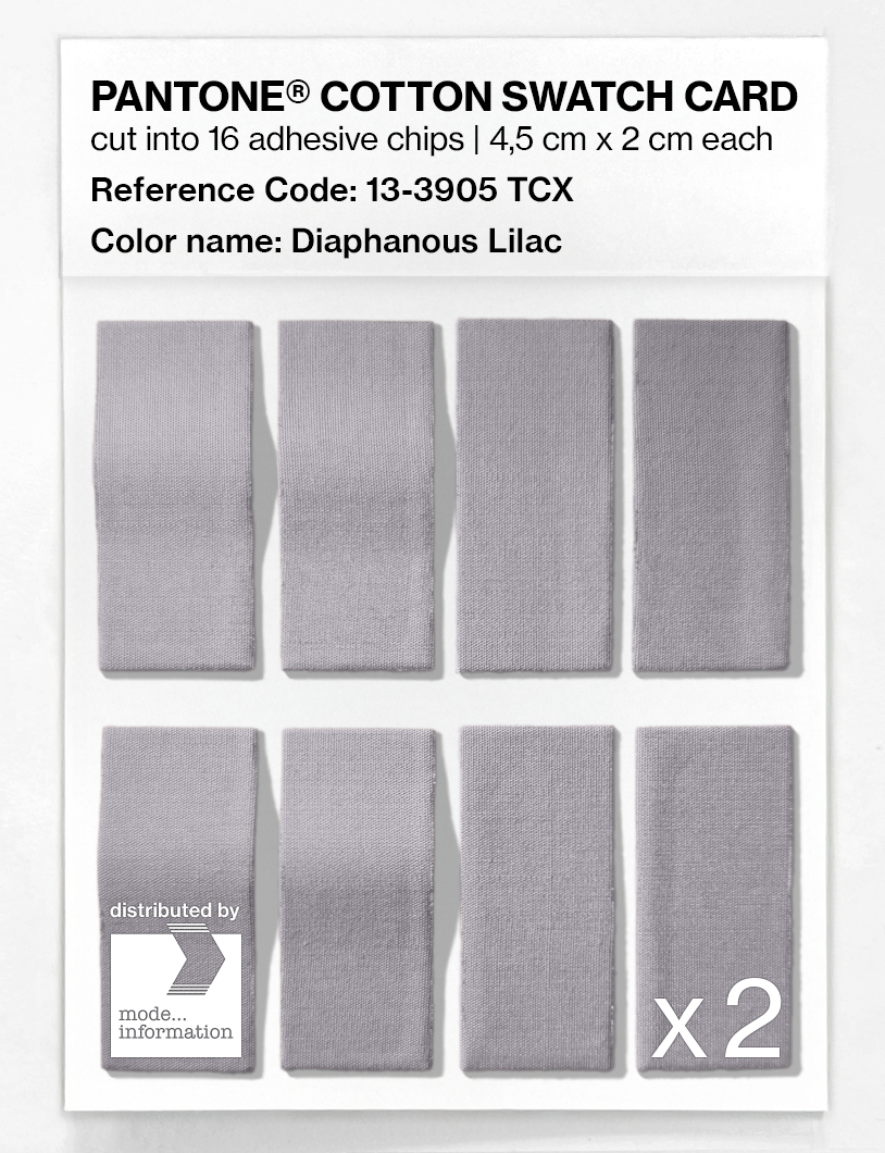 Artikelbild 5 des Artikels “PANTONE® COTTON SWATCH CARD 13-3905 TCX Diaphanous Lilac “