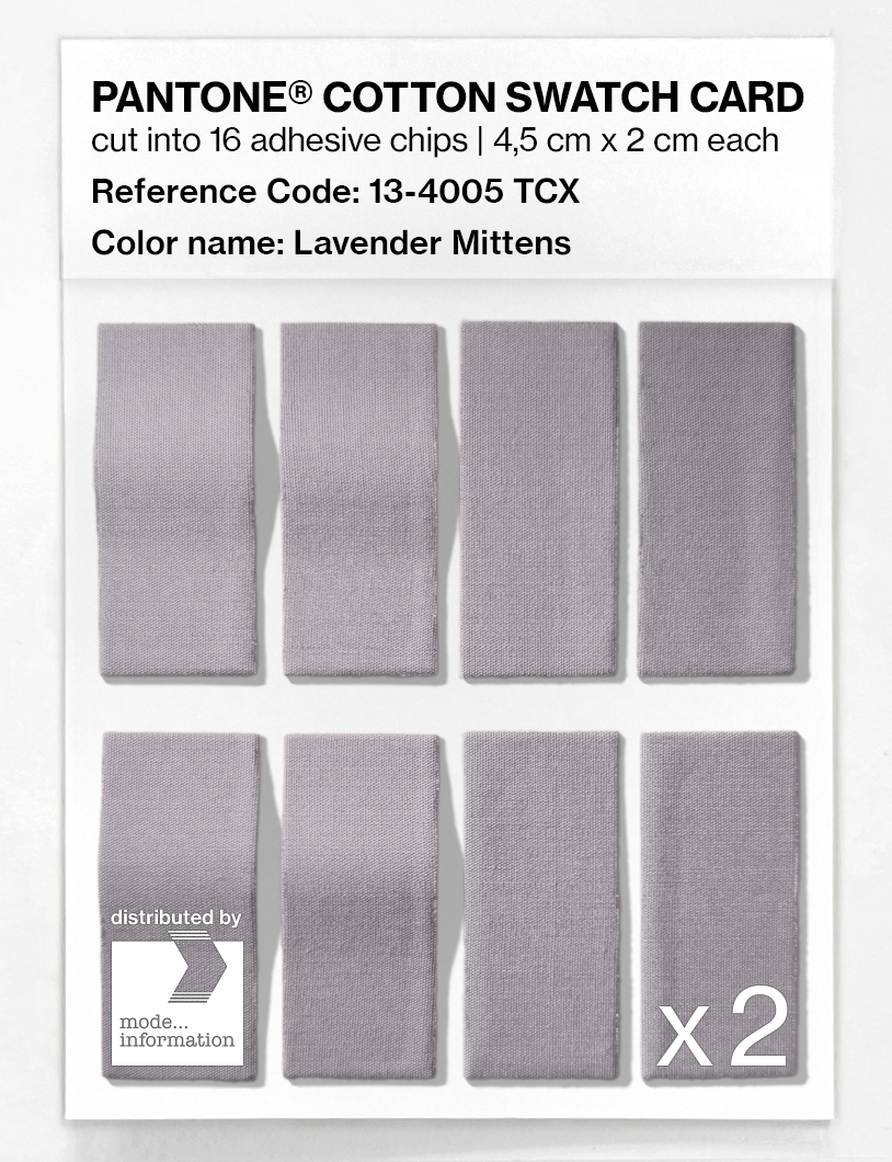 Artikelbild 5 des Artikels “PANTONE® COTTON SWATCH CARD 13-4005 TCX Lavender Mittens “