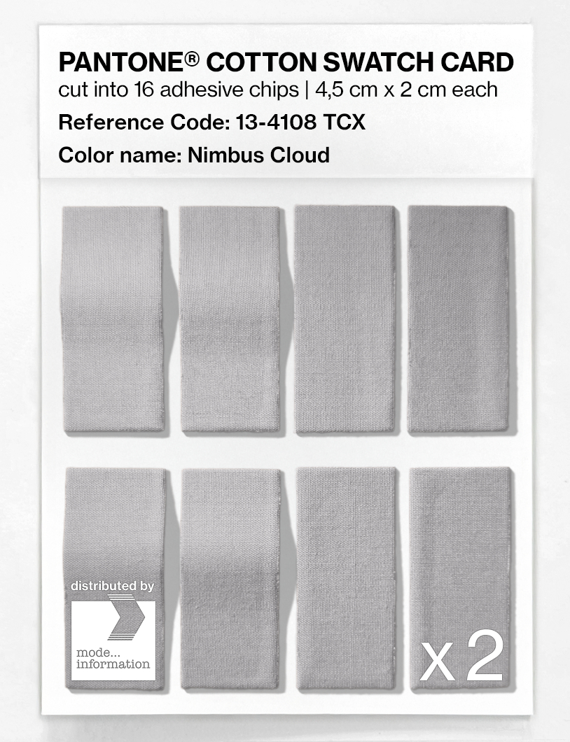 Artikelbild 5 des Artikels “PANTONE® COTTON SWATCH CARD 13-4108 TCX Nimbus Cloud “