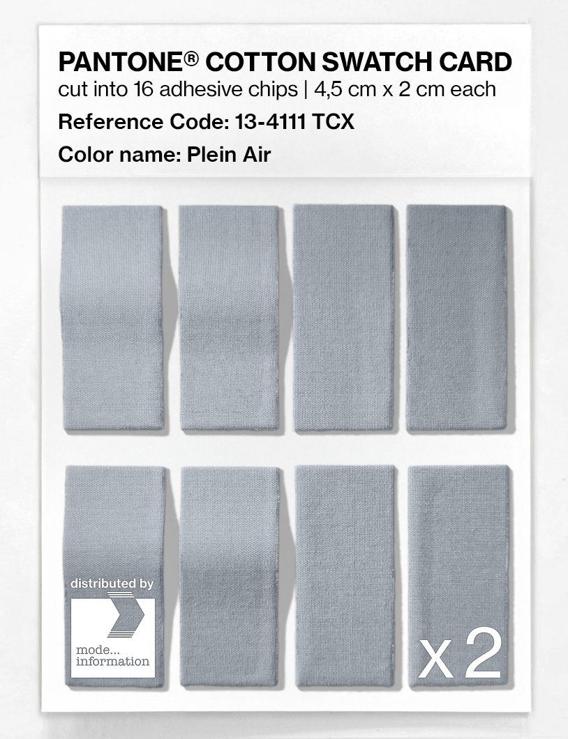 Product image 5 of the product “PANTONE® COTTON SWATCH CARD 13-4111 TCX Plein Air ”