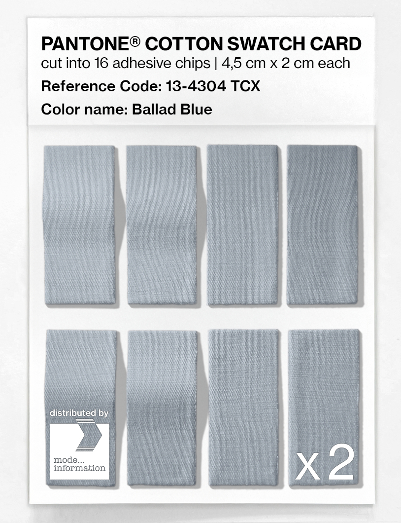 Artikelbild 5 des Artikels “PANTONE® COTTON SWATCH CARD 13-4304 TCX Ballad Blue “