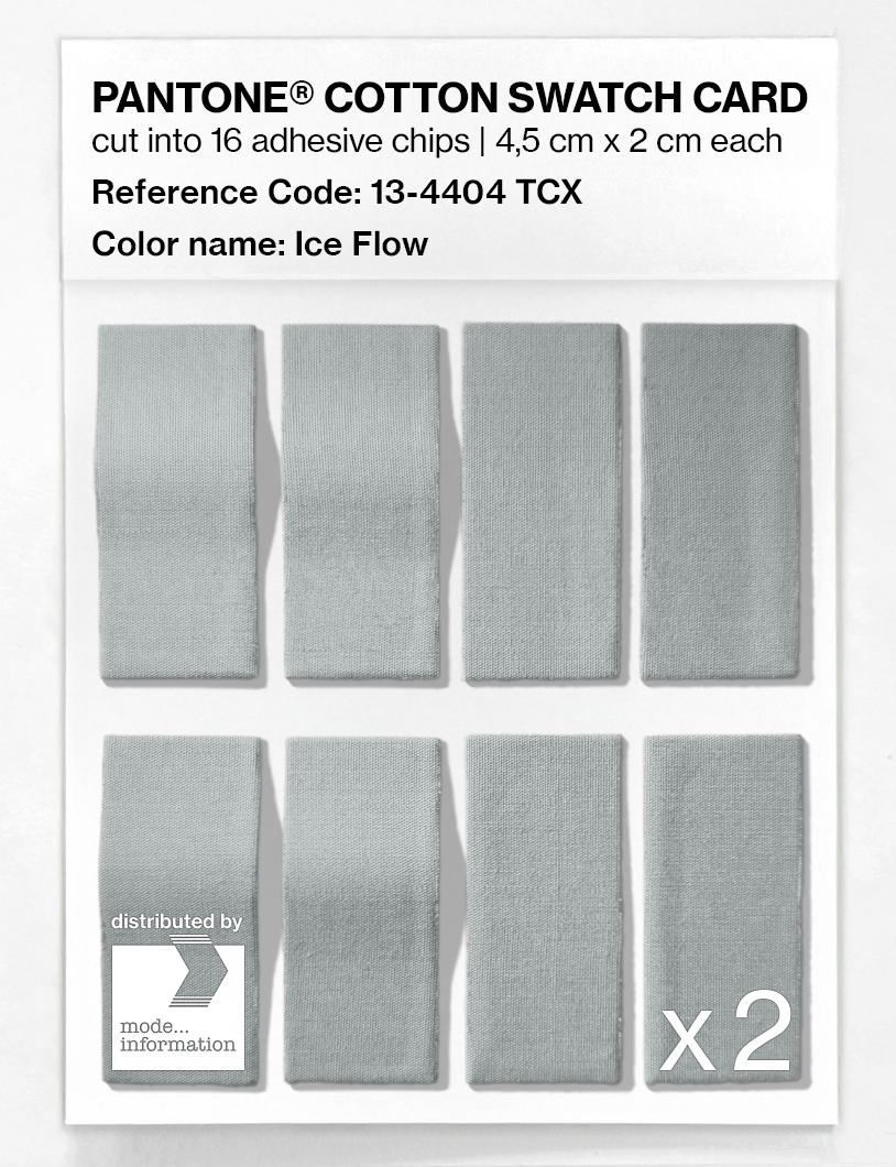 Product image 5 of the product “PANTONE® COTTON SWATCH CARD 13-4404 TCX Ice Flow ”