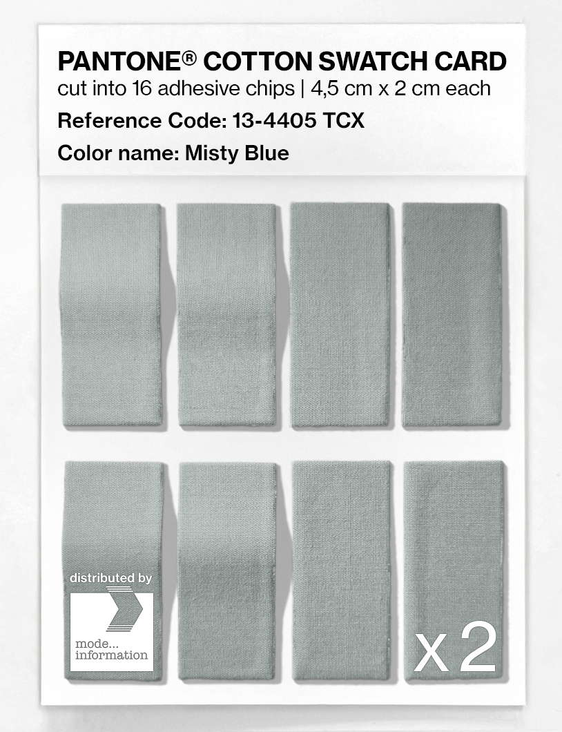 Artikelbild 5 des Artikels “PANTONE® COTTON SWATCH CARD 13-4405 TCX Misty Blue “