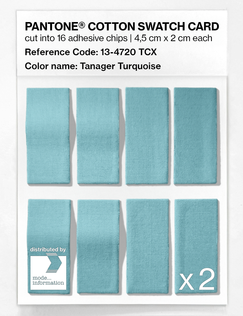 Artikelbild 5 des Artikels “PANTONE® COTTON SWATCH CARD 13-4720 TCX Tanager Turquoise “
