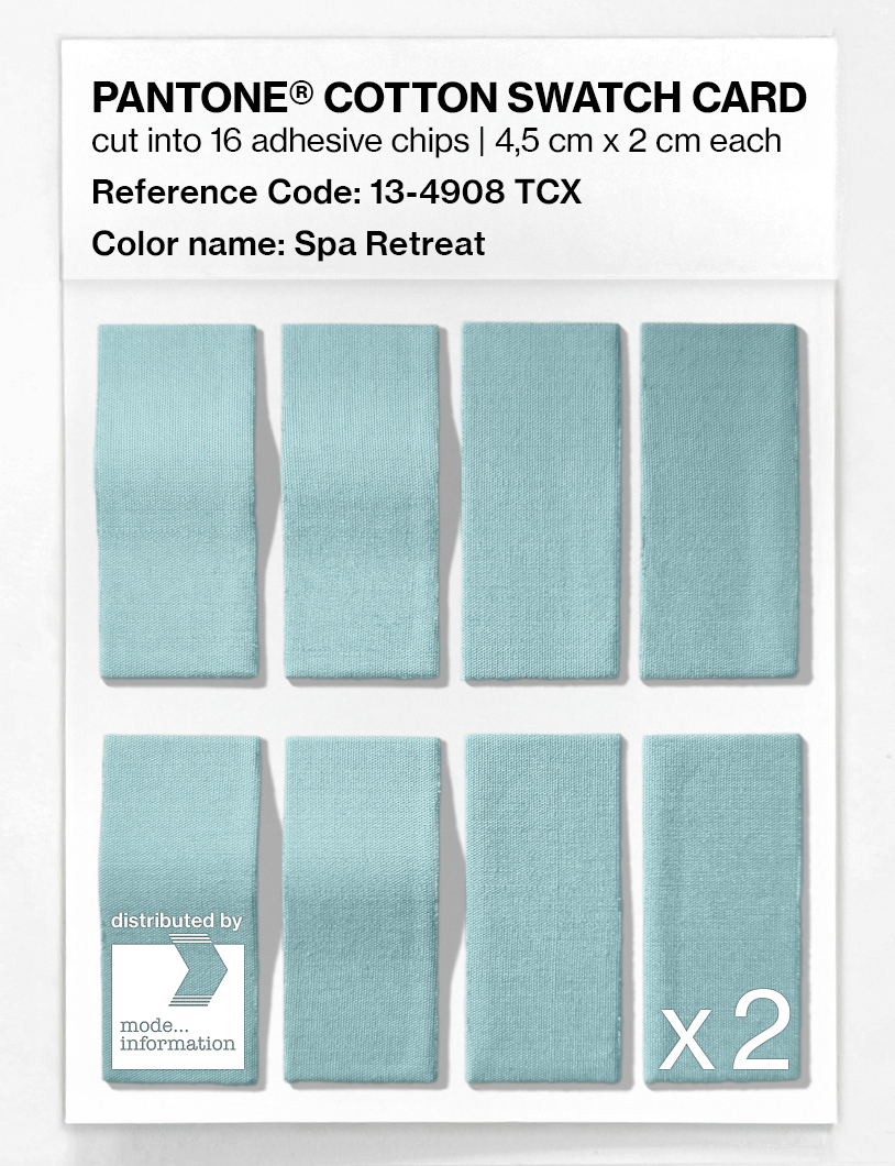 Artikelbild 5 des Artikels “PANTONE® COTTON SWATCH CARD 13-4908 TCX Spa Retreat “