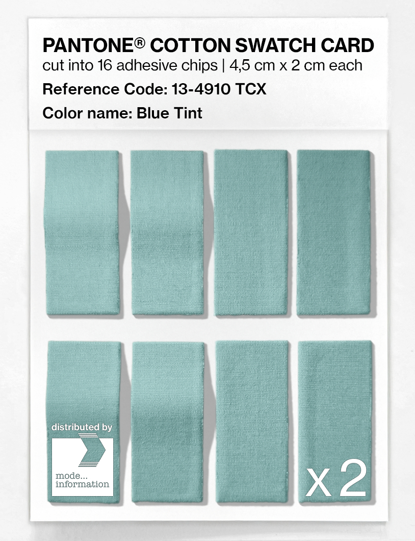 Product image 5 of the product “PANTONE® COTTON SWATCH CARD 13-4910 TCX Blue Tint ”