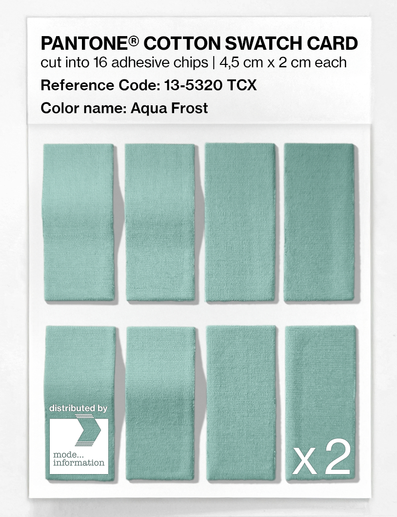 Artikelbild 5 des Artikels “PANTONE® COTTON SWATCH CARD 13-5320 TCX Aqua Frost “
