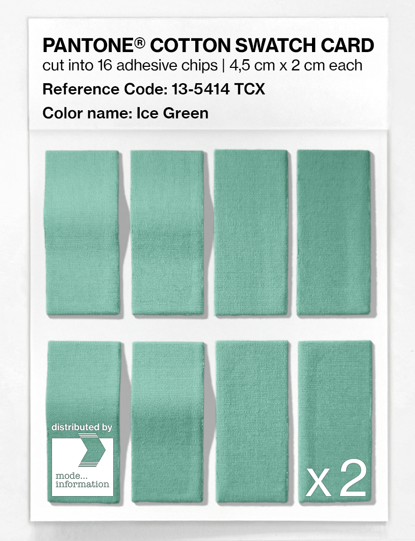 Artikelbild 5 des Artikels “PANTONE® COTTON SWATCH CARD 13-5414 TCX Ice Green “