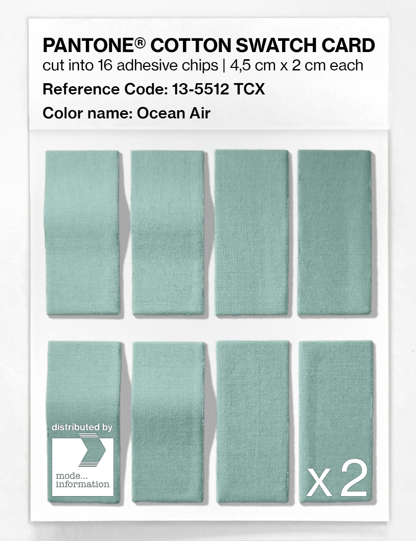 Artikelbild 5 des Artikels “PANTONE® COTTON SWATCH CARD 13-5512 TCX Ocean Air “