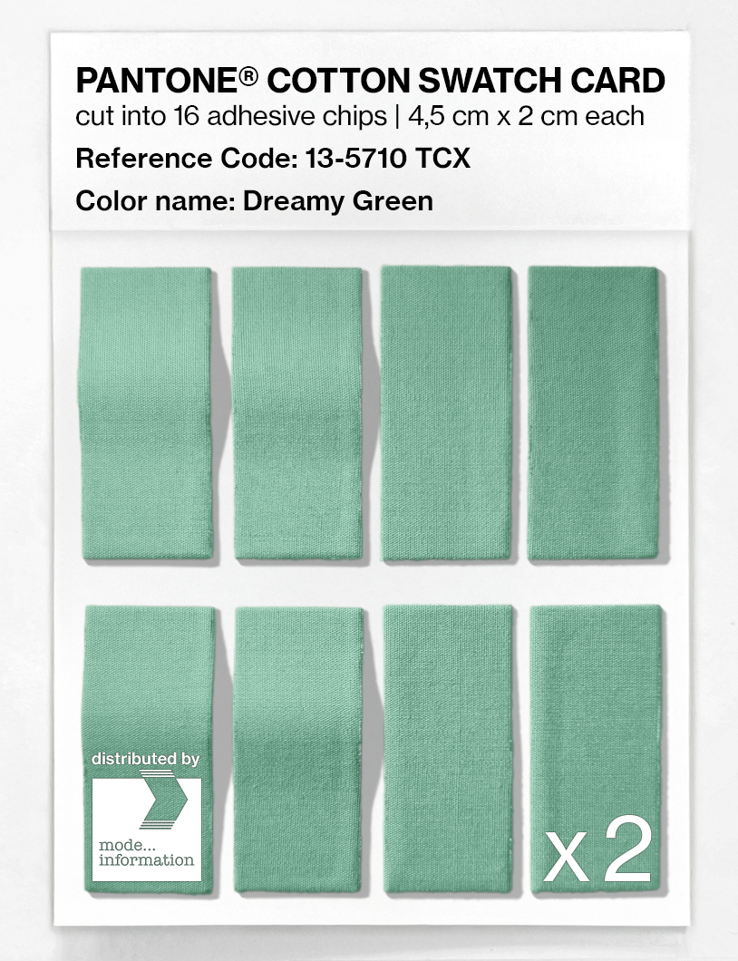 Artikelbild 5 des Artikels “PANTONE® COTTON SWATCH CARD 13-5710 TCX Dreamy Green “