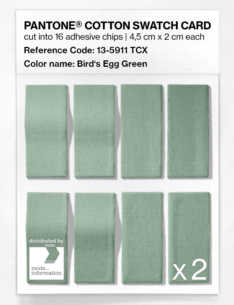 Artikelbild 5 des Artikels “PANTONE® COTTON SWATCH CARD 13-5911 TCX Bird's Egg Green “