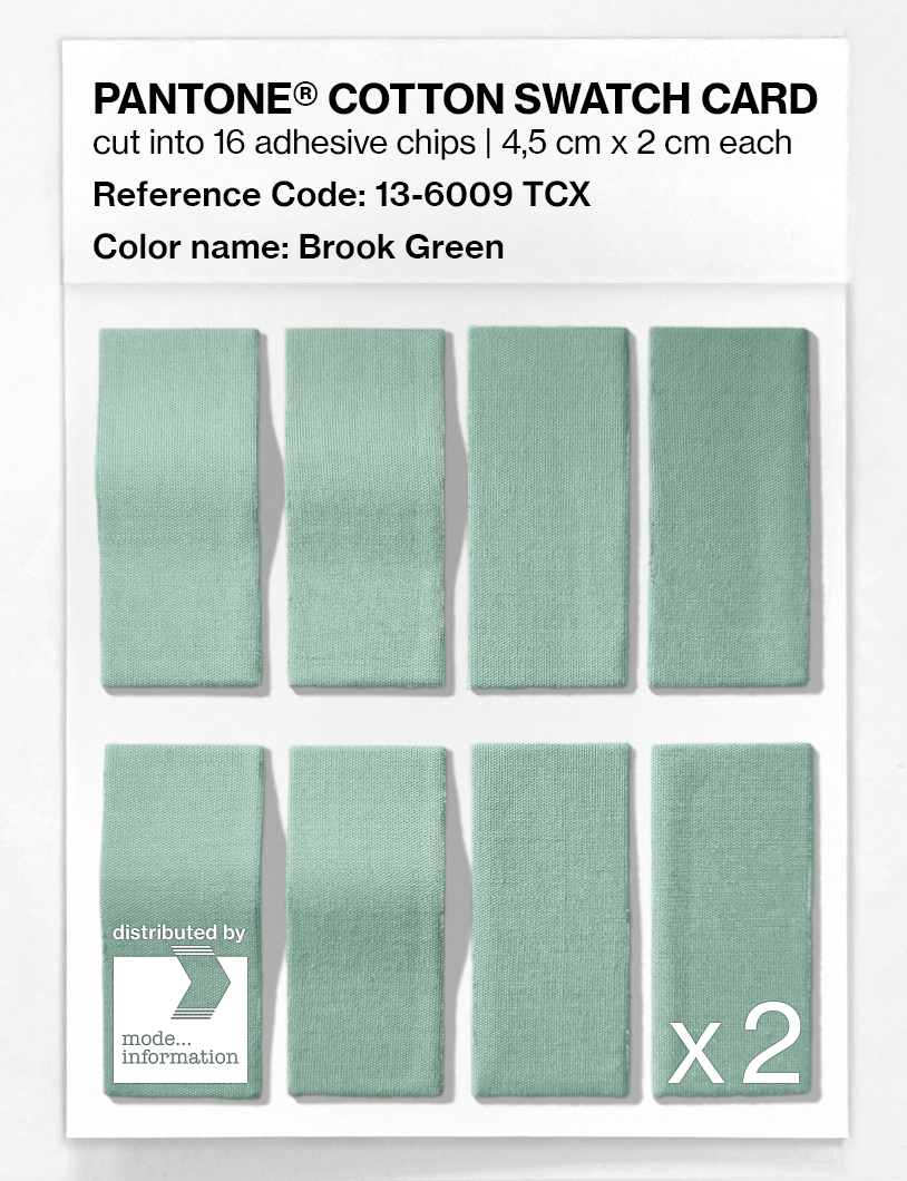 Artikelbild 5 des Artikels “PANTONE® COTTON SWATCH CARD 13-6009 TCX Brook Green “
