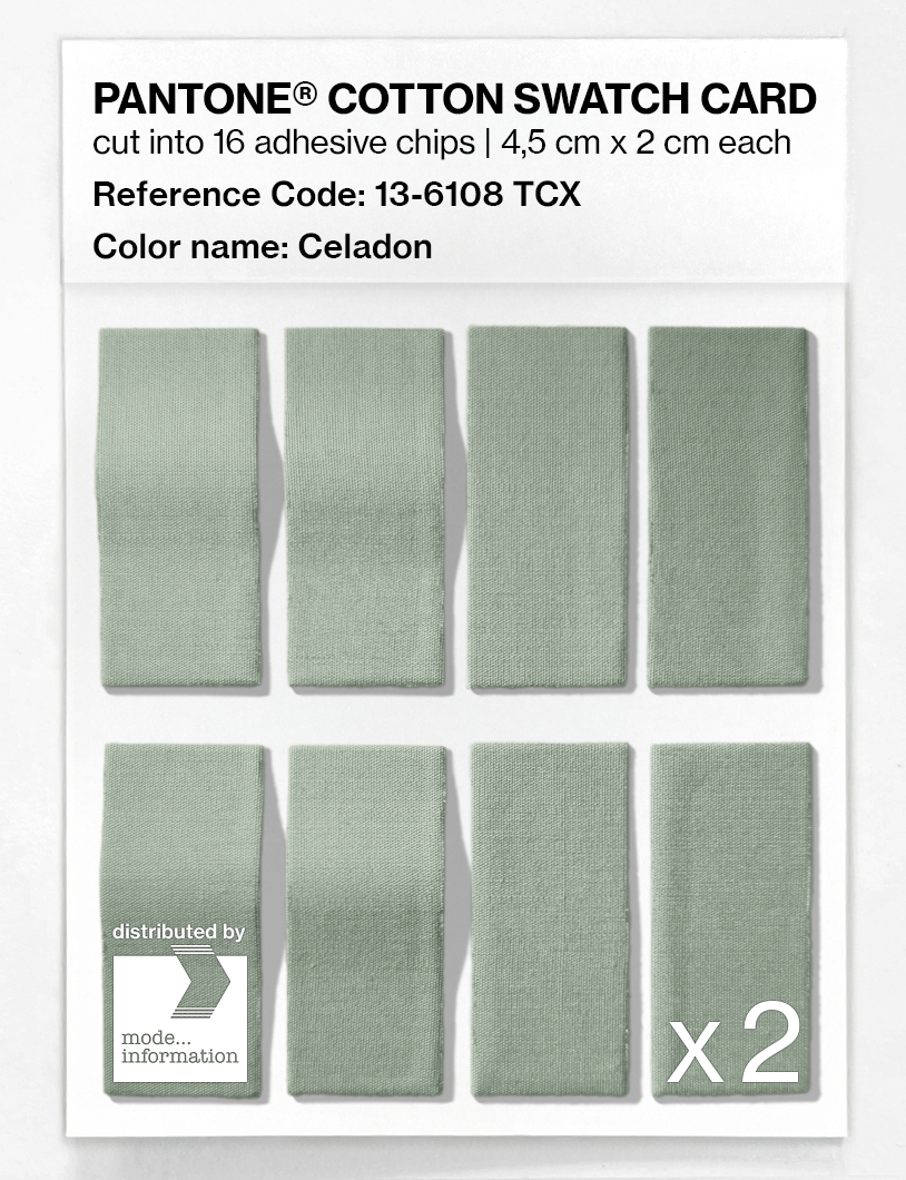 Artikelbild 5 des Artikels “PANTONE® COTTON SWATCH CARD 13-6108 TCX Celadon “