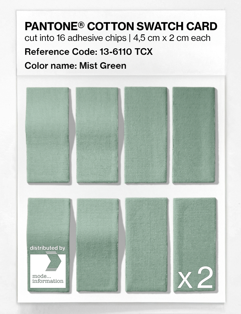Artikelbild 5 des Artikels “PANTONE® COTTON SWATCH CARD 13-6110 TCX Mist Green “