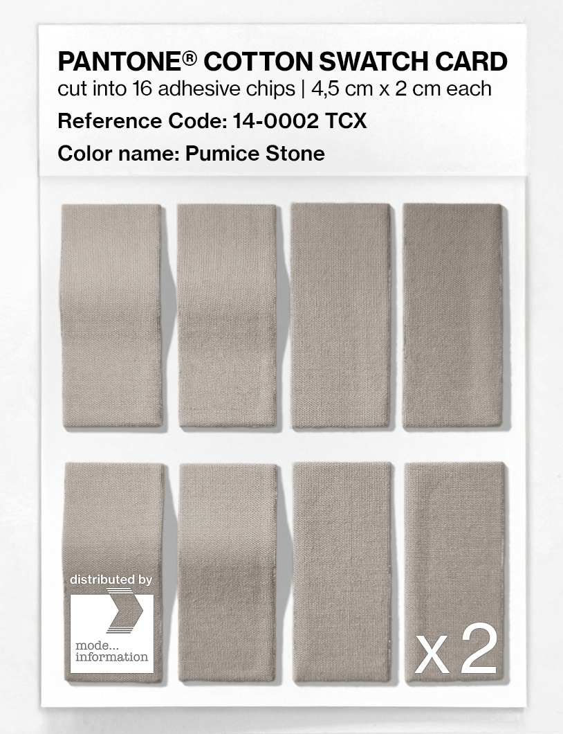 Artikelbild 5 des Artikels “PANTONE® COTTON SWATCH CARD 14-0002 TCX Pumice Stone “