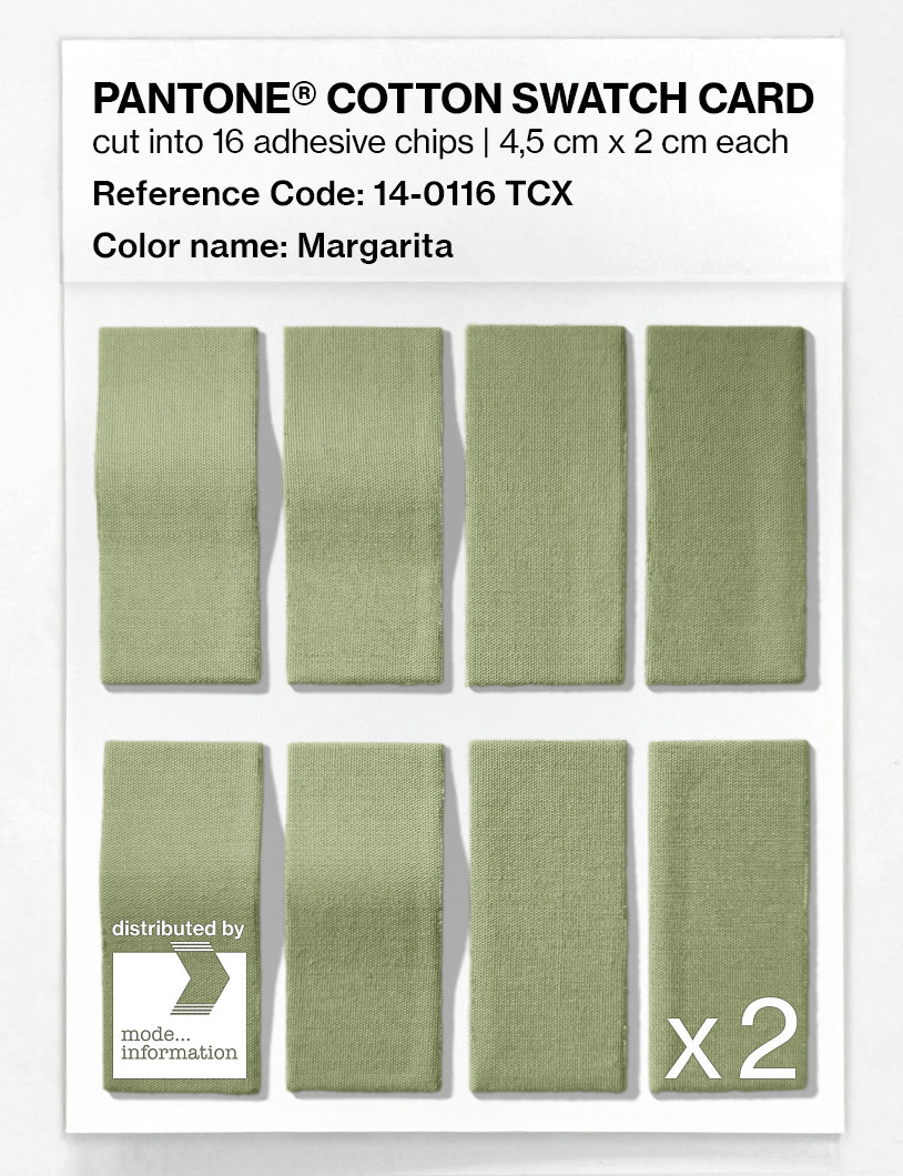 Product image 5 of the product “PANTONE® COTTON SWATCH CARD 14-0116 TCX Margarita ”