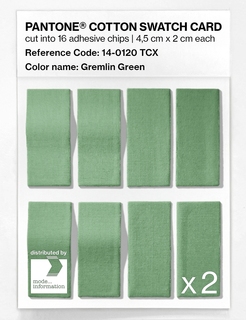Artikelbild 5 des Artikels “PANTONE® COTTON SWATCH CARD 14-0120 TCX Gremlin Green “