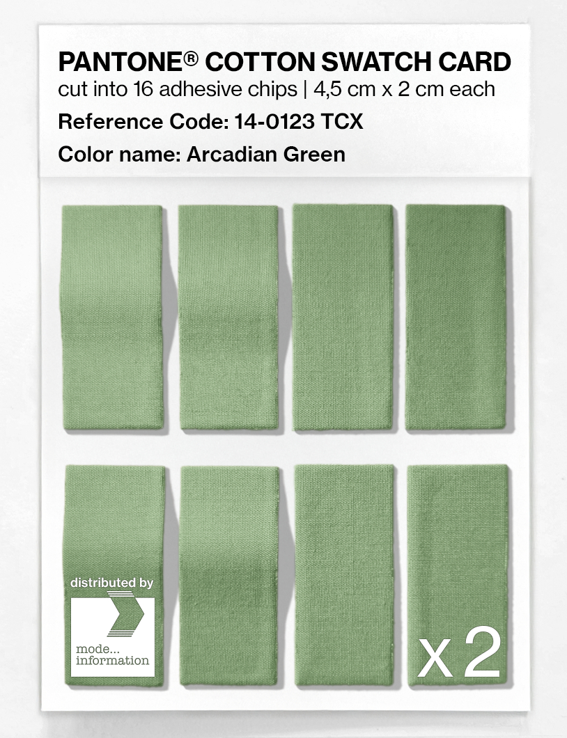 Artikelbild 5 des Artikels “PANTONE® COTTON SWATCH CARD 14-0123 TCX Arcadian Green “