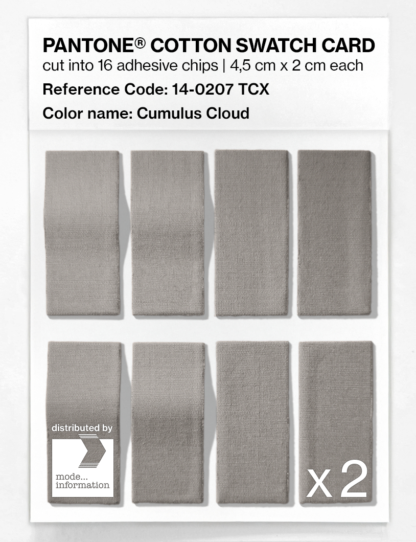 Artikelbild 5 des Artikels “PANTONE® COTTON SWATCH CARD 14-0207 TCX Cumulus Cloud “