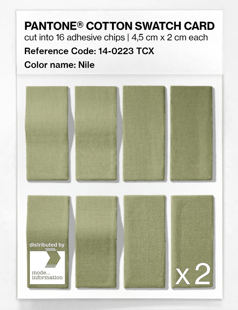 Product image 5 of the product “PANTONE® COTTON SWATCH CARD 14-0223 TCX Nile ”