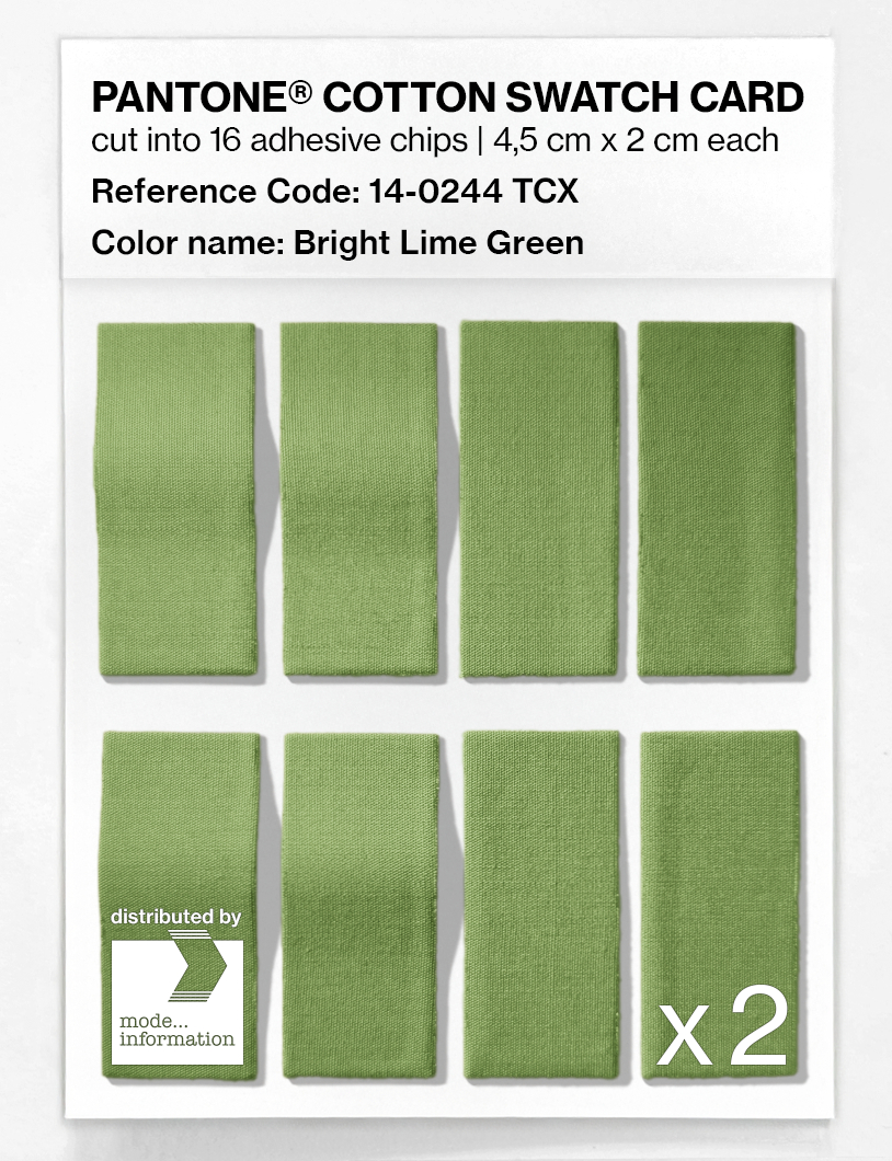 Artikelbild 5 des Artikels “PANTONE® COTTON SWATCH CARD 14-0244 TCX Bright Lime Green “