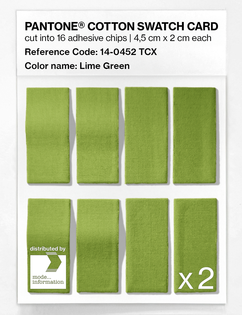 Artikelbild 5 des Artikels “PANTONE® COTTON SWATCH CARD 14-0452 TCX Lime Green “