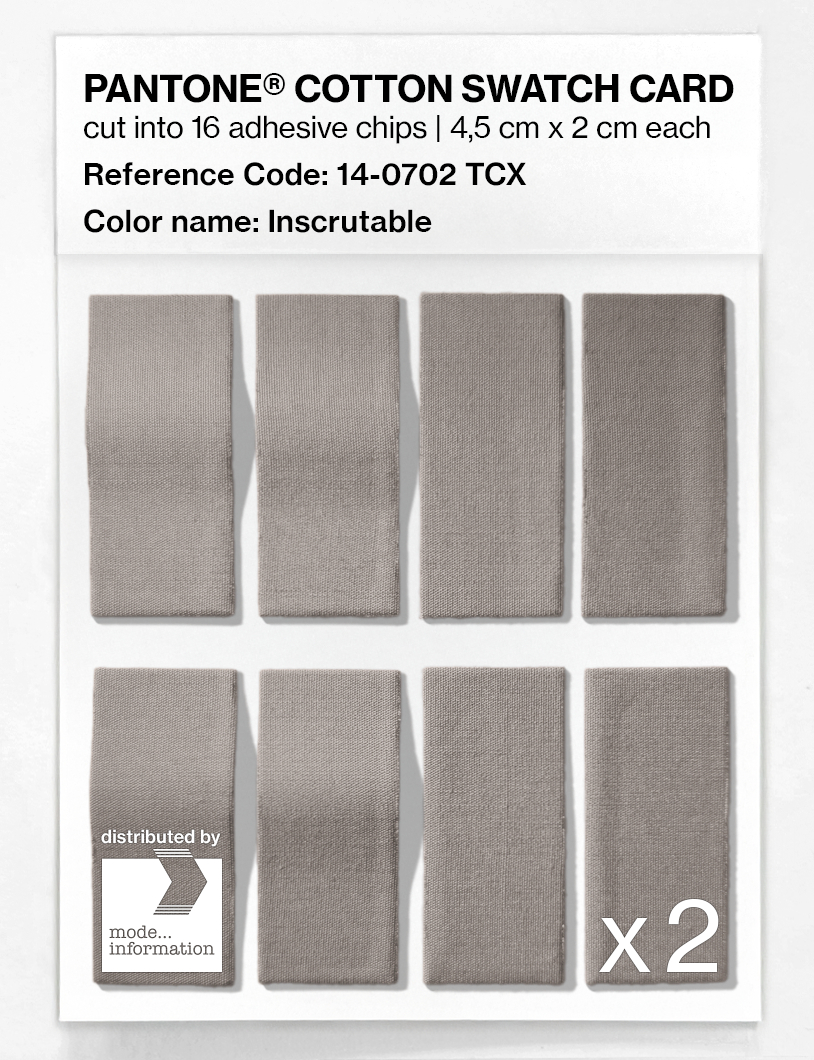 Artikelbild 5 des Artikels “PANTONE® COTTON SWATCH CARD 14-0702 TCX Inscrutable “