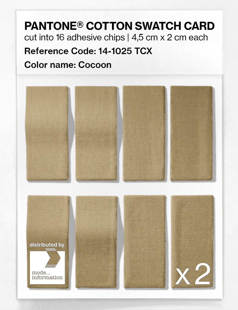 Artikelbild 5 des Artikels “PANTONE® COTTON SWATCH CARD 14-1025 TCX Cocoon “