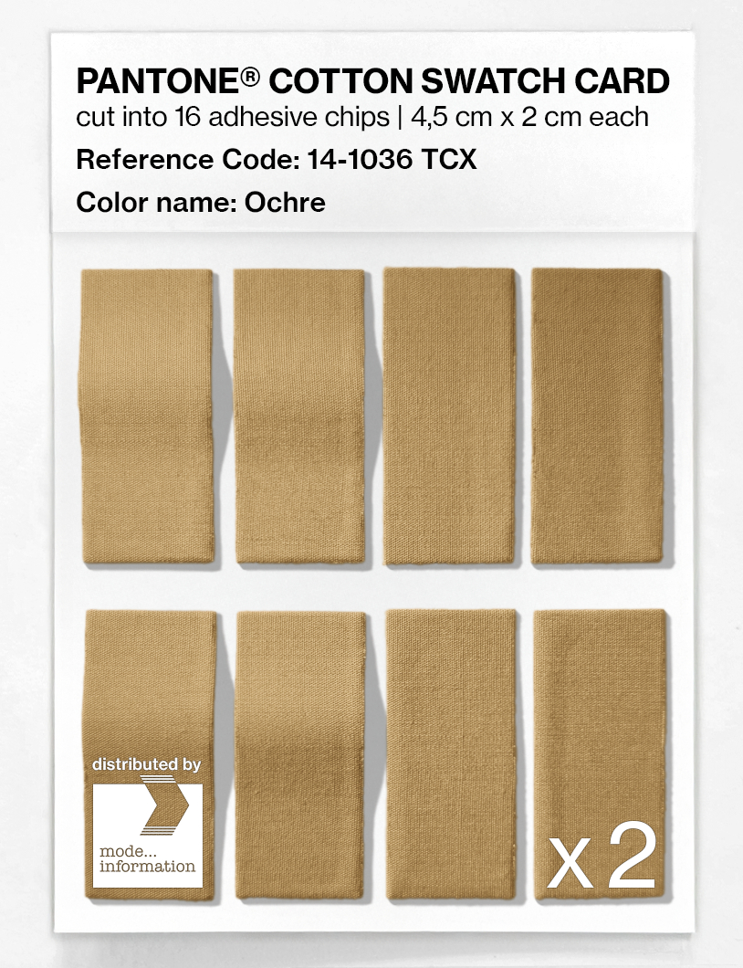 Product image 5 of the product “PANTONE® COTTON SWATCH CARD 14-1036 TCX Ochre ”