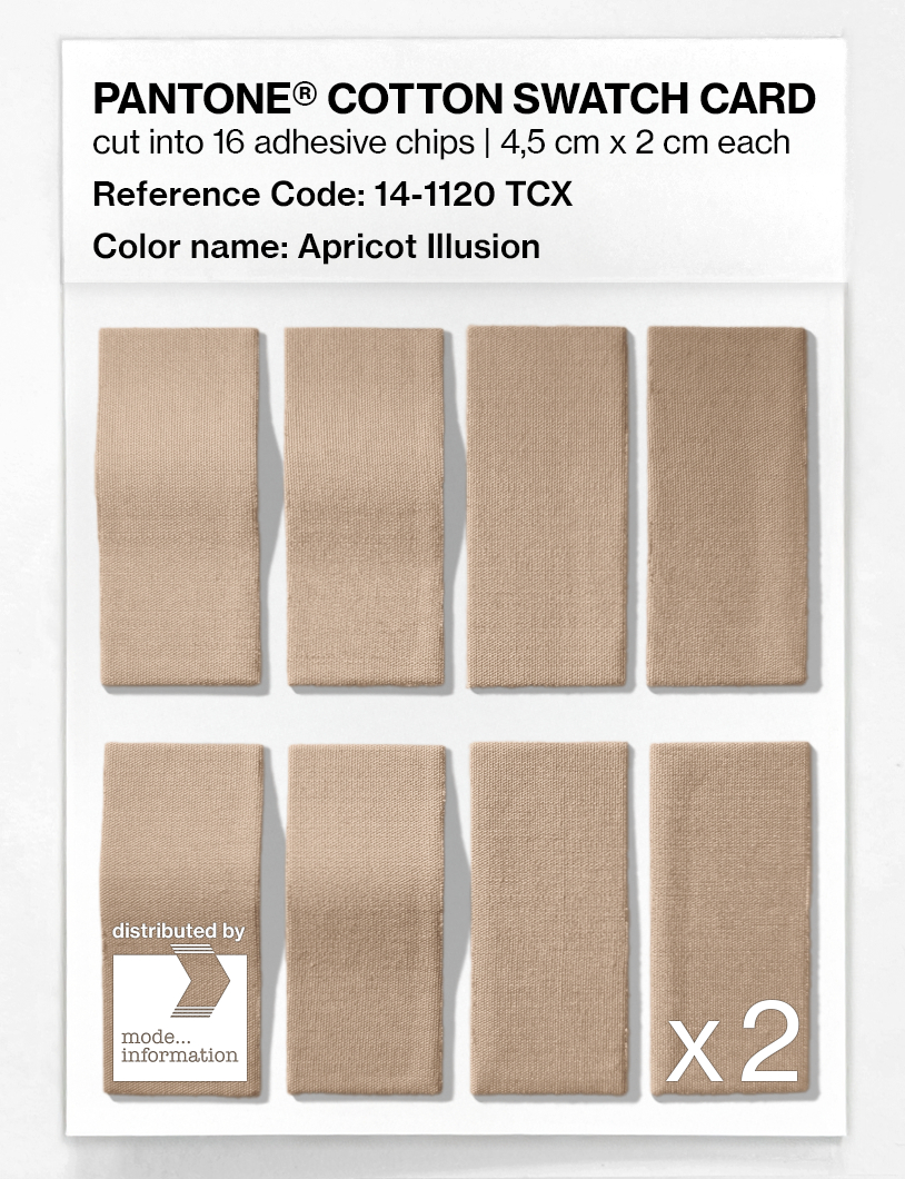Product image 5 of the product “PANTONE® COTTON SWATCH CARD 14-1120 TCX Apricot Illusion ”
