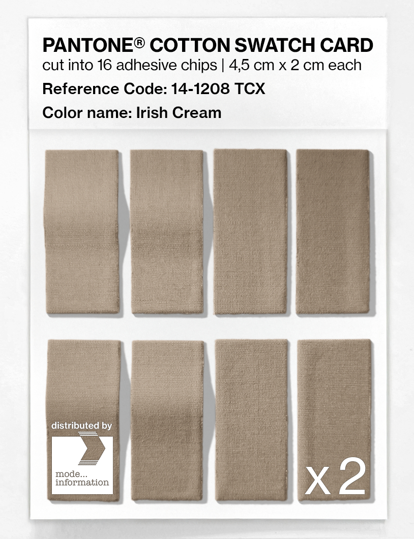 Artikelbild 5 des Artikels “PANTONE® COTTON SWATCH CARD 14-1208 TCX Irish Cream “